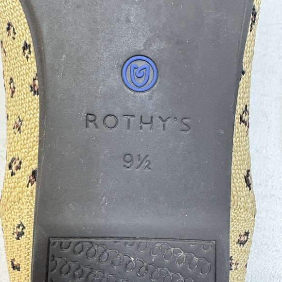 Rothy's The Flat Round Toe Spotted Leopard Print Loafer Ballet Flat 9.5 - Picture 6 of 7